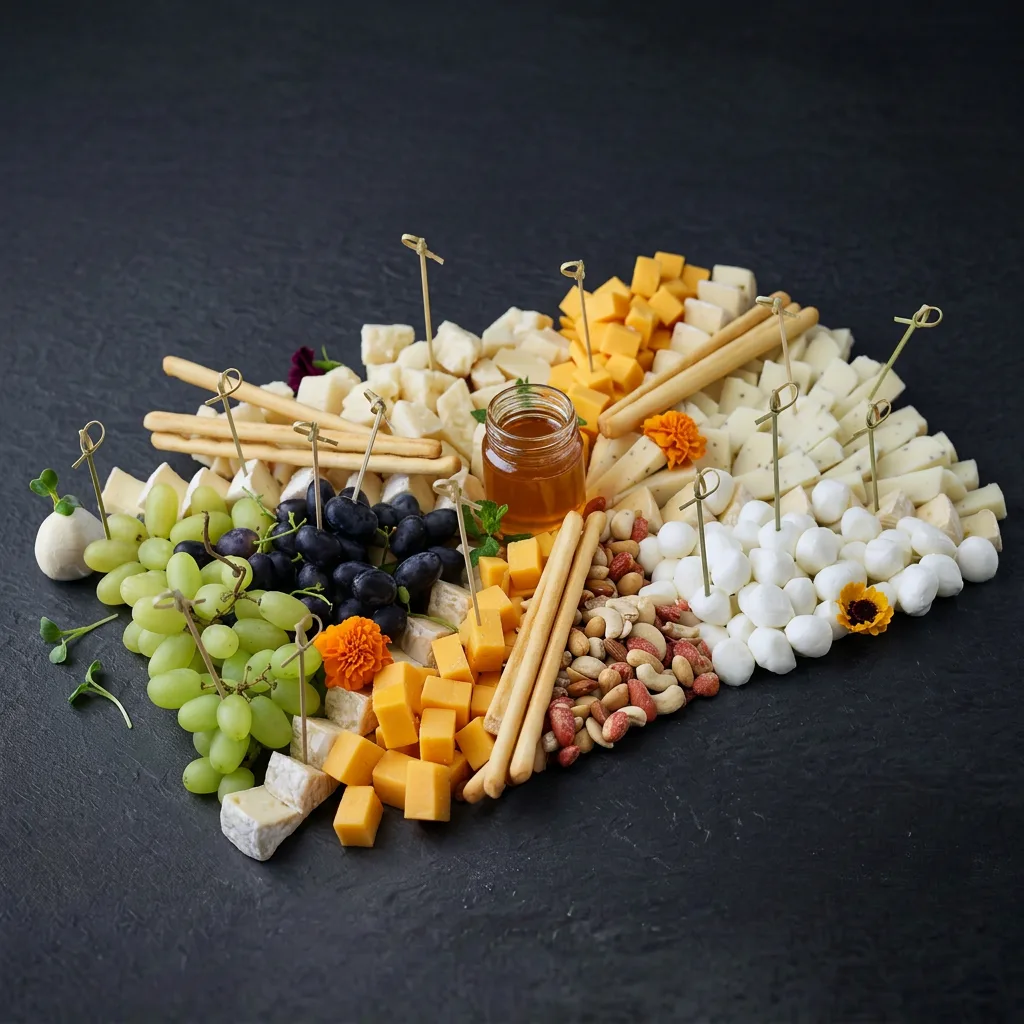 Ассорти итальянских сыров с французским багетом — Maxvel Catering