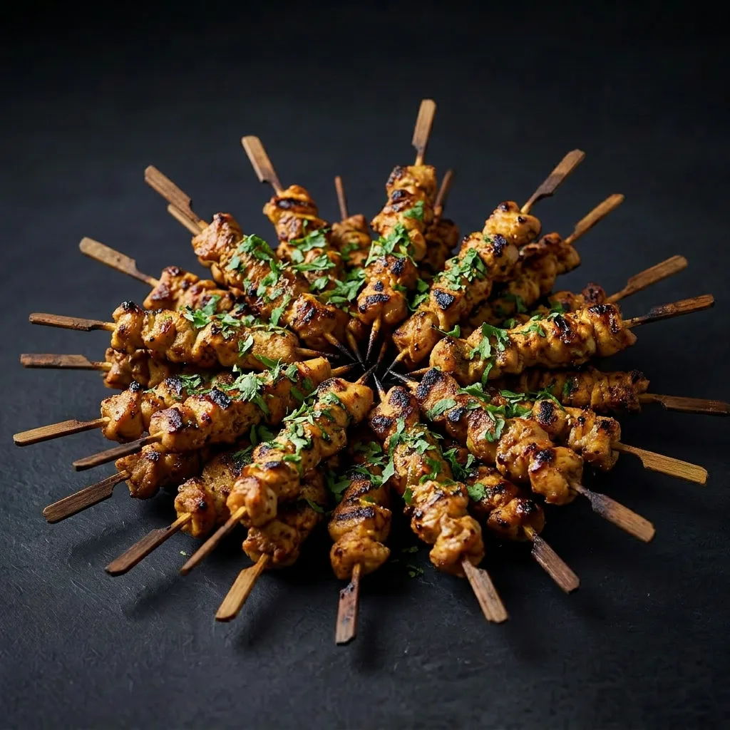 Куриные шашлычки на шпажках — Maxvel Catering