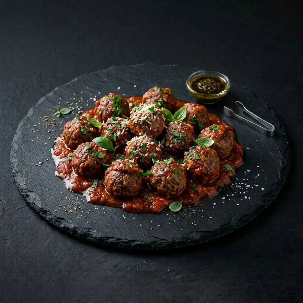 Мясные шарики в томатном соусе — Maxvel Catering
