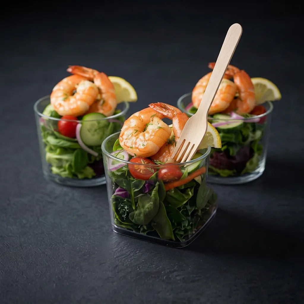 Салат с креветками — Maxvel Catering