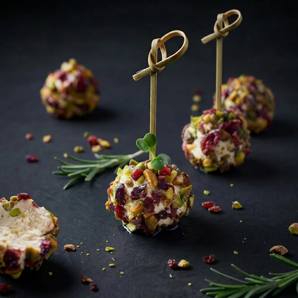 Шарик козьего сыра с орешками и зеленью — Maxvel Catering