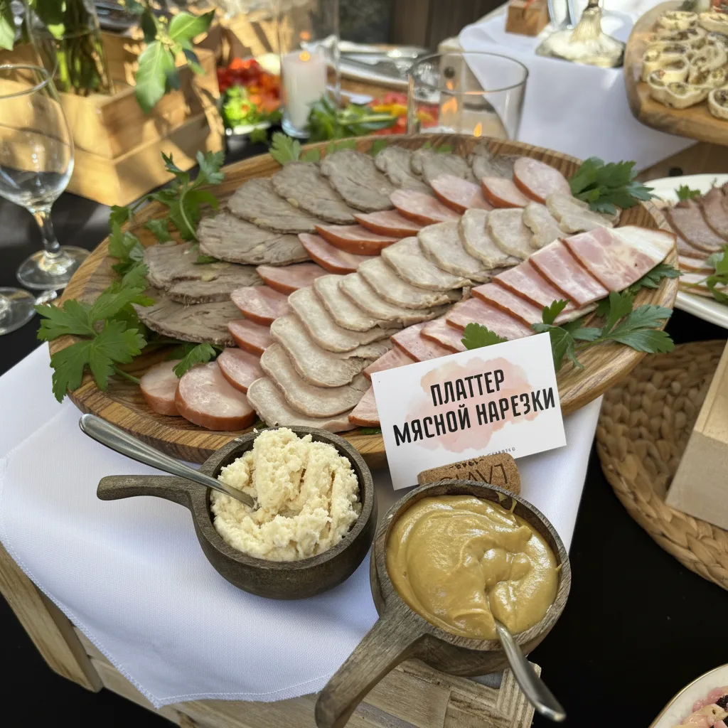 Славянская мясная нарезка — Maxvel Catering