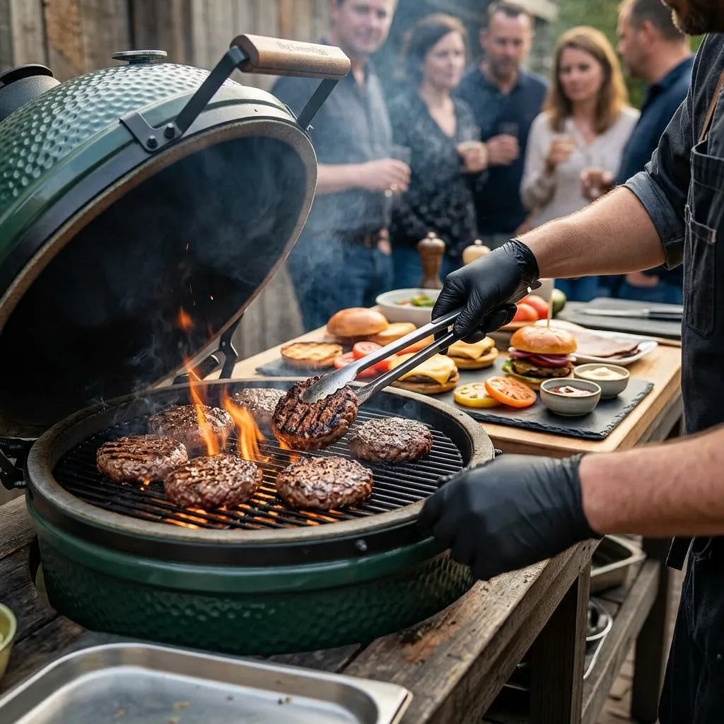 Станция BBQ приготовления бургеров — Maxvel Catering